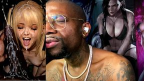 fresh 18 year old marie rose pussy slut gets a facial from zack’s big black gooner cock, ai generated