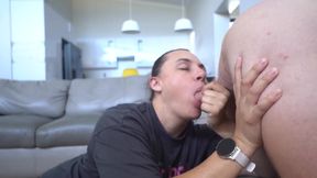 CFNM Rimjob &amp; Reverse Blowjob - Cum in Mouth Finish