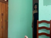 namorada NOVINHA magrinha depois da festa na universidade eu fodo ela de ressaca