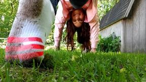 Making My Adias Socks All Nice and Dirty!! - WMV - Vivian Ireene Pierce, Dirty Socks, White Ankle Socks, Jeans, Redheads, Socks Fetish