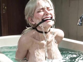 90 Year Old Granny Bathtub Slavery - Lustful & Begging to Be Filled