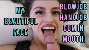 BEAUTY TEEN BLOWJOB CUM IN MOUTH SWALLOW