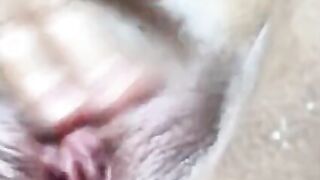 point of view: Blondie Hispanic fingered herself on your face after fucking