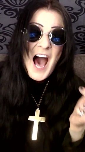 Halloween Ozzy Cosplay MILF Smoking