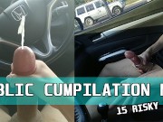 Public Cumpilation #1 - 15 Cumshots in Public