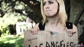 Petite Hitchhiker Gets Tag-Teamed On The Road