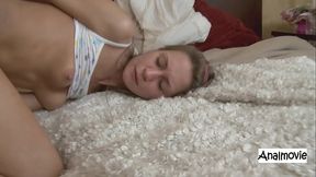 Pretty White Student takes big cock in multiple anal positions