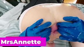 compilation of scenarios in the destroying anal of a hot sissy! mistress annet destroying anal