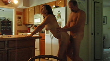 Fantastic Fuck Over Kitchen Counter by Sexy MILF Candi Annie