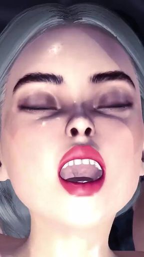 A sexy hottie gets fucked by a female alien in a cave on an exoplanet