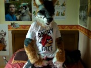 First time pawing in my new Repo fursuit