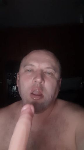 Huesos Vova with a toy