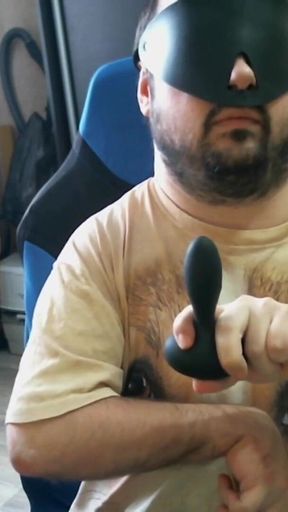 Disabled Person Trains His Mouth Before a Blowjob