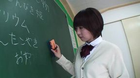 Horny Japanese college girl loves hardcore sex in the classroom