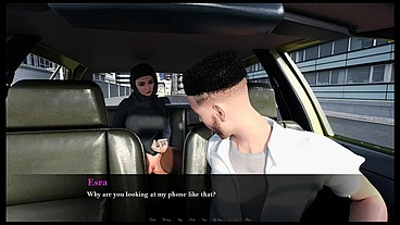 Esra in Istanbul [ Cuckold Hentai Game PornPlay] Ep.2 Hijab woman spanked in public subway with her fiancee is on the phone