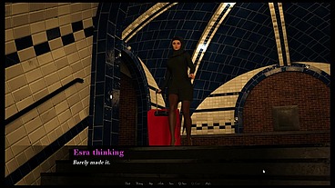 Esra in Istanbul [ Cuckold Hentai Game PornPlay] Ep.2 Hijab woman spanked in public subway with her fiancee is on the phone