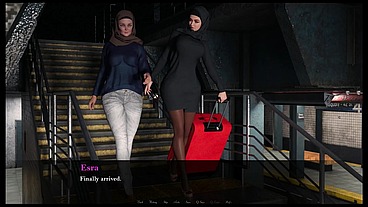 Esra in Istanbul [ Cuckold Hentai Game PornPlay] Ep.2 Hijab woman spanked in public subway with her fiancee is on the phone