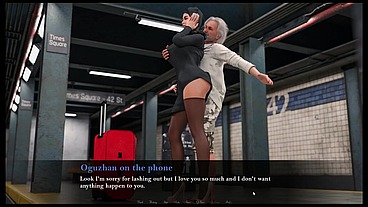 Esra in Istanbul [ Cuckold Hentai Game PornPlay] Ep.2 Hijab woman spanked in public subway with her fiancee is on the phone