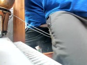 morning undress and foreskin pull private show