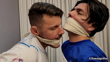 Fito Torres and his coach Duke bound and gagged together before player game | Only test scene