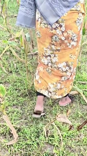 I found my neighbor's wife alone in the cornfield and fucked her.   Clip 1