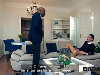 DADDY4K. WEDNESDAY ADDAM'S LARGE EBONY WEENIE FANTASY. Hawt movie with Charlotte Grey