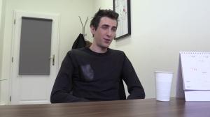 DirtyScout - Innocent straight boy receiving facial cum loads in office