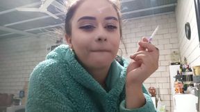 I Smoke in a Plush Hoodie