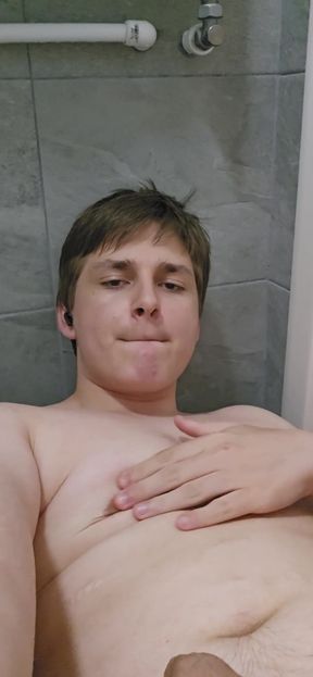 Teen Boy Playing with His Cock