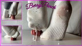 Unaware Sockjob And Cock Trampling in Dirty Nike Socks - Cock Crush - Cockbox - Foot Fetish - 1080HD