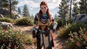 red-haired savage aloy - horizon zero dawn big dick hunt (ai)