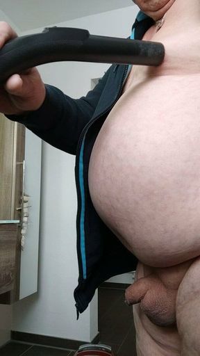 vacuum on tits and cock