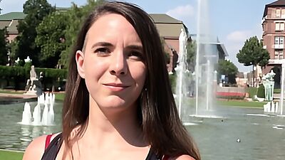 GERMAN SCOUT - REAL ANAL ORGASM OUTDOOR SEX FOR MINI TITS BABE MINA AT STREET CASTING