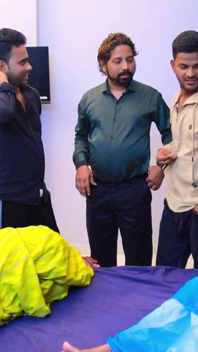 OFFICE OWNER AND EMPLOYEES HELD GROUP PARTY AND TWO GIRLS WERE ALSO PRESENT   Clip 1