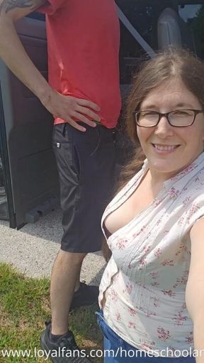 Quick Public Errand While Hubby is at Office
