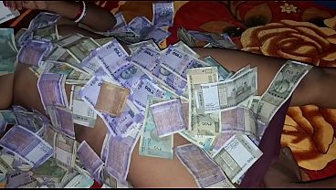 Angry Husband Punishd Wife Hardcore Sex Cum with money