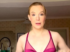 Amateur striptease and Solo masturbation