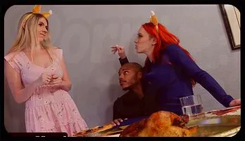 Thanksgiving Threesome: Nova Sky & Rebel Rhyder's Seduction