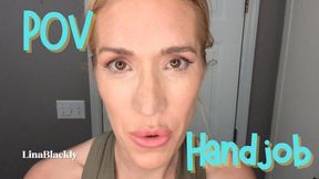 Hot Neighbor MILF Lina Blackly Jerks You Off POV