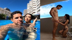 Puta Argentina Is Caught In The Pool And Fucked Wildly With Antonio Mallorca