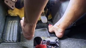 Mistress Lady Georgia hates this car - PIP feet - Episod 2 - barefeet part
