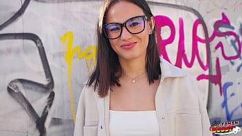 GERMAN SCOUT - Petite and small Tits Latina Teen Lucy Mendez Pick Up for Casting Fuck