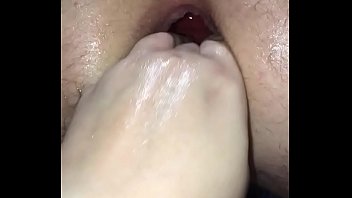 wife fisting husband hardcore arse gaping