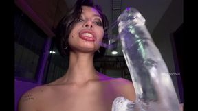 extreme asmr deepthroat session - thick drooling saliva