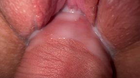Extreme close up creamy pussy fuck