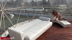 bts of the scene: sara diamante gets gapes and anal fuck no stop, introduced by luca ferrero.