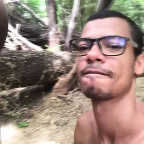 0273 Fucking hard in the horny bushes after bathing in the river 1 (Full Version from OnlyFans)