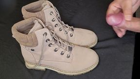 Big cum load on best friends shoes