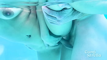 Sexy Babe Cami Strella Nailed Hard Underwater On Outdoor Pool Sex