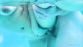 Sexy Babe Cami Strella Nailed Hard Underwater On Outdoor Pool Sex